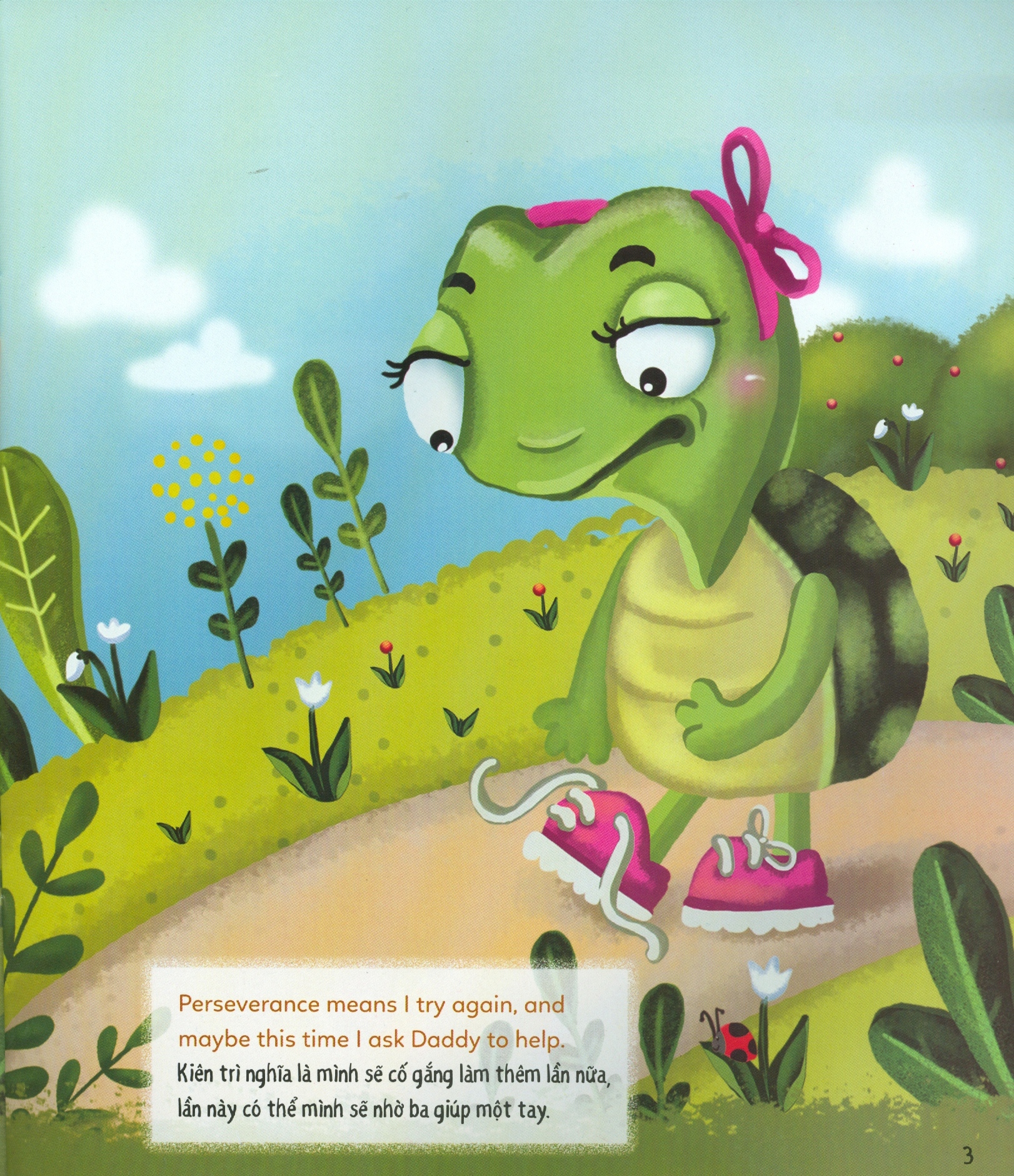 bé học lễ giáo - kiên trì (sách song ngữ anh - việt) (2020)