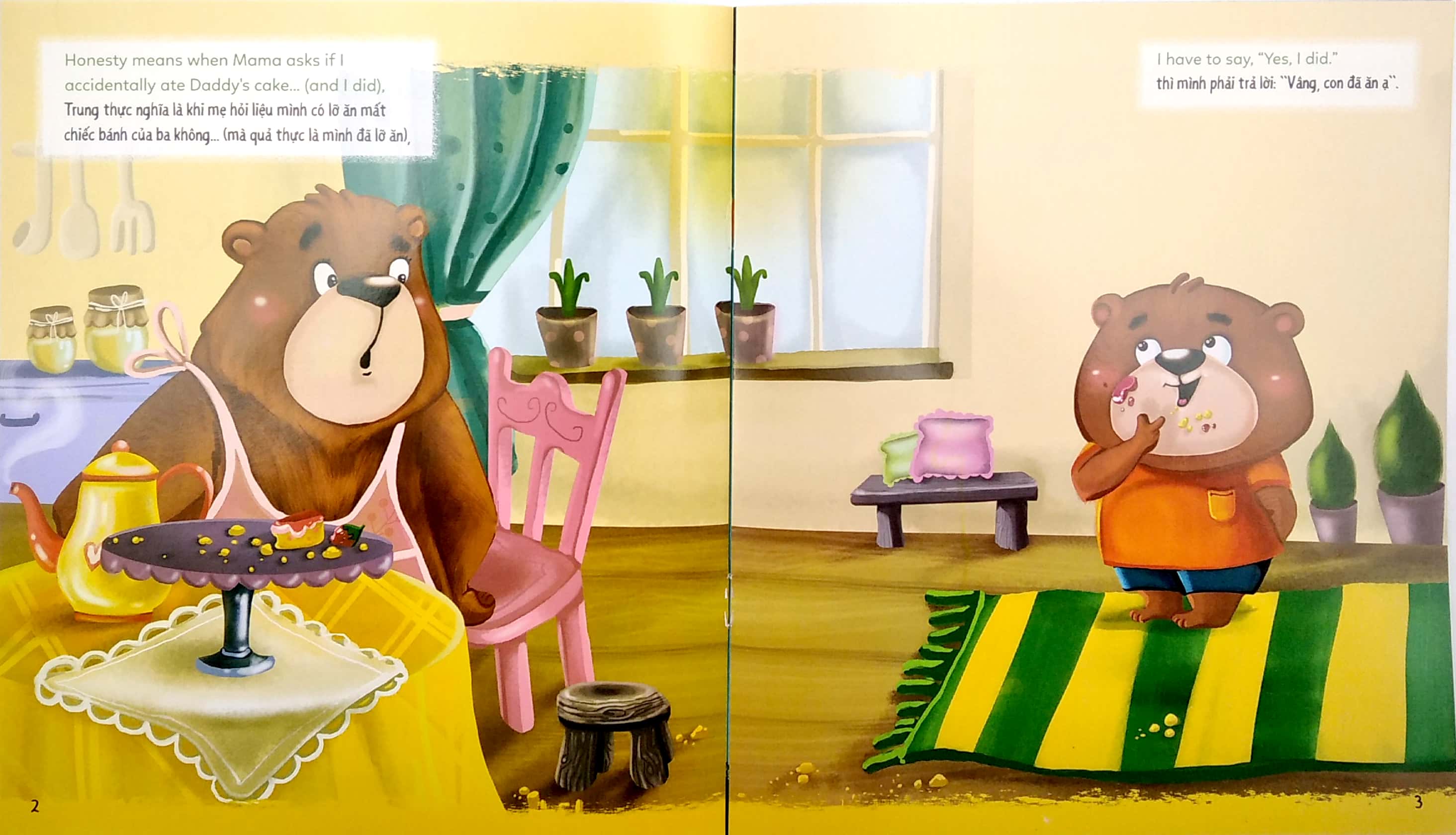 bé học lễ giáo - trung thực (song ngữ)