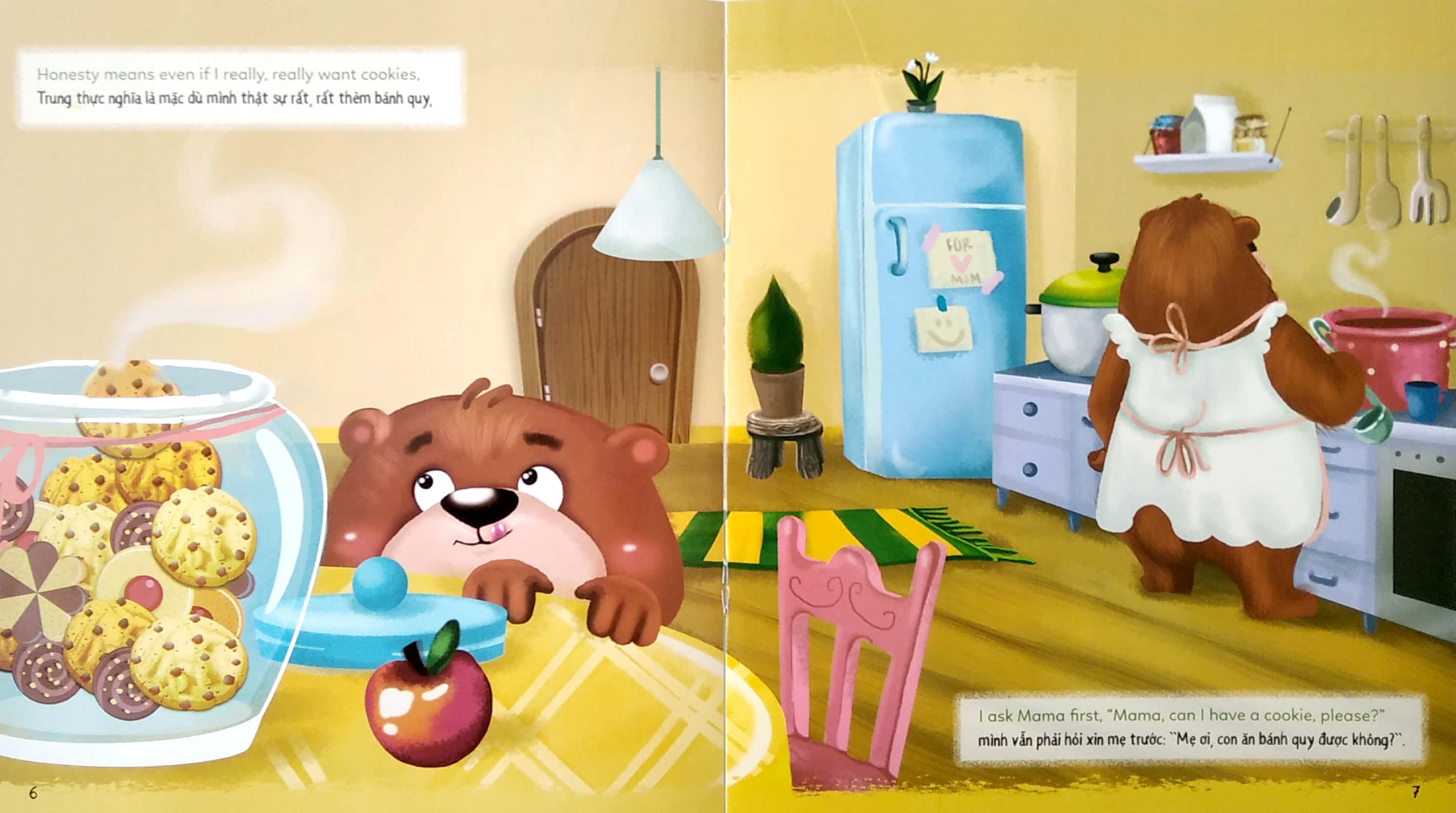 bé học lễ giáo - trung thực (song ngữ)