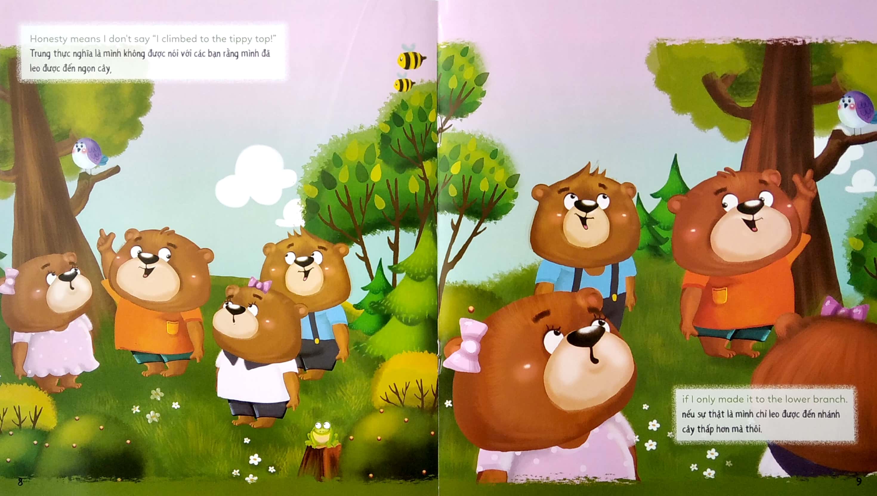 bé học lễ giáo - trung thực (song ngữ)