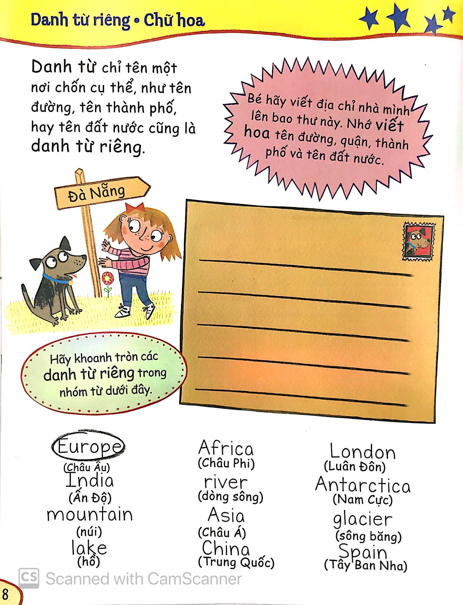 bé học ngữ pháp tiếng anh - danh từ (5 - 7 tuổi)