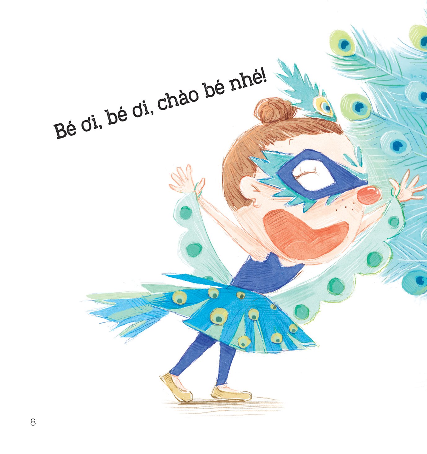 bé học nói - chào bạn nhé!