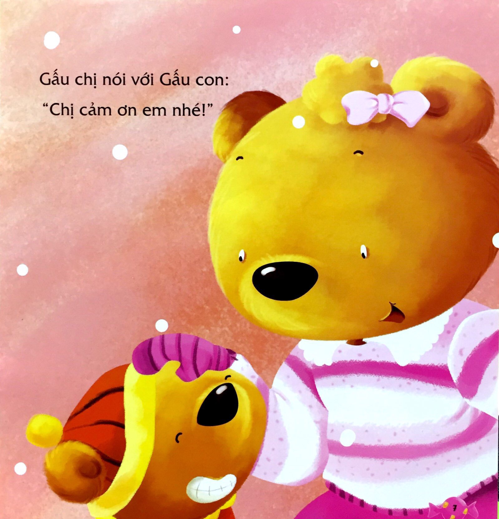 bé học nói lời hay - nói lời cảm ơn - người tuyết đáng yêu!