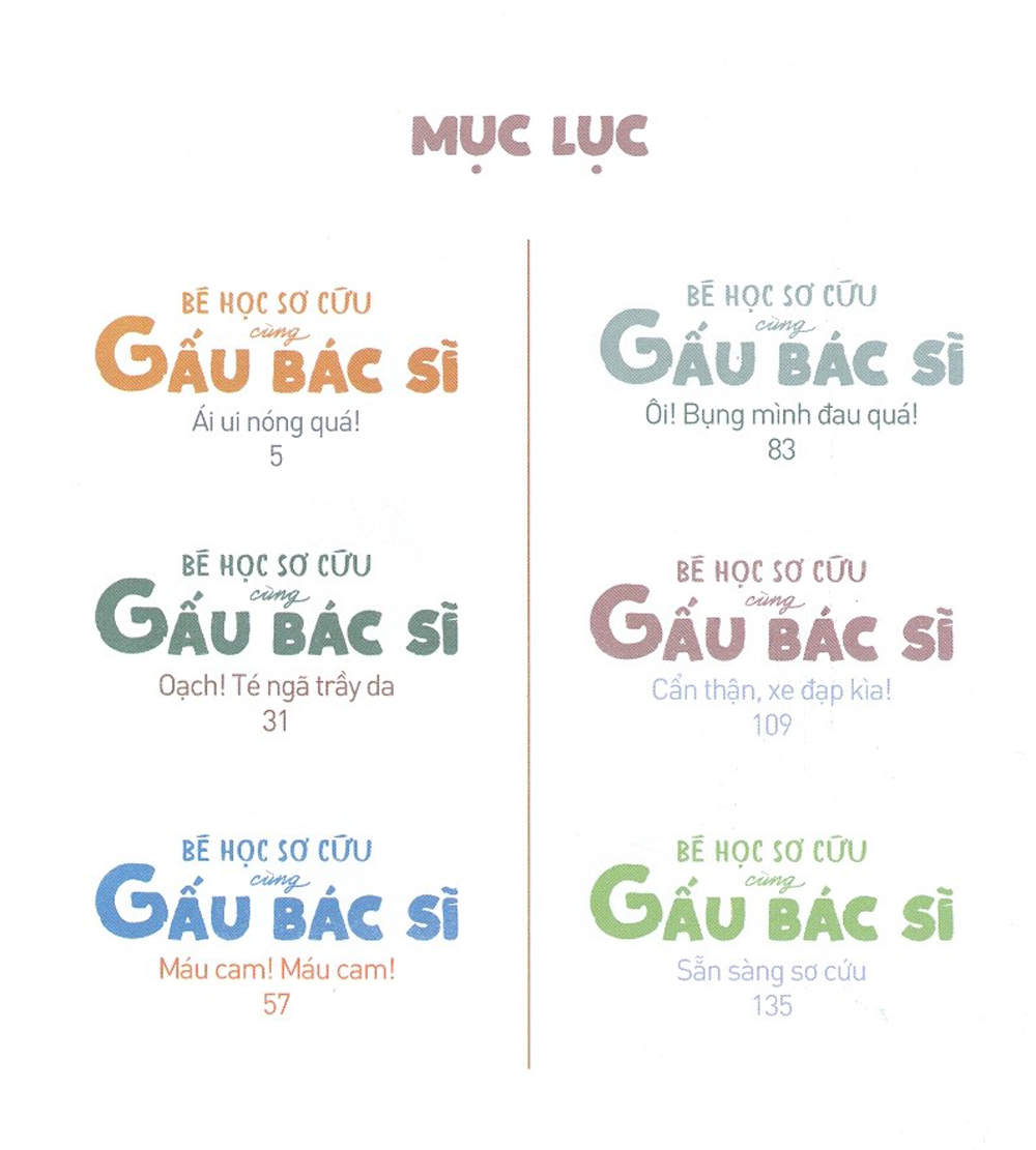 bé học sơ cứu cùng gấu bác sĩ