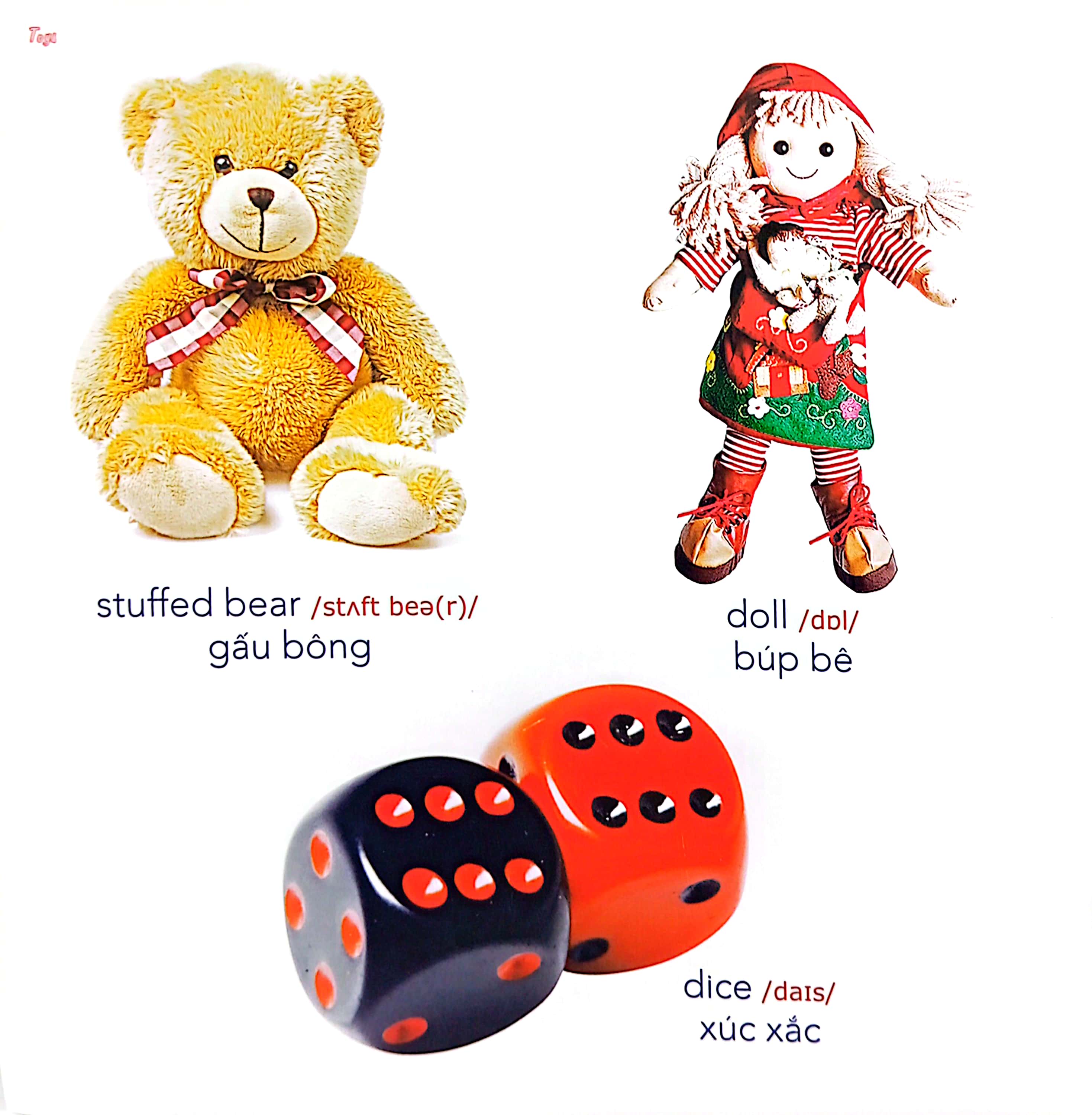 bé học tiếng anh qua hình ảnh - english for children - đồ chơi - toys