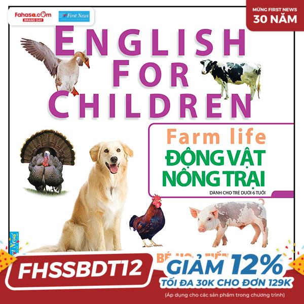 bé học tiếng anh qua hình ảnh - english for children - động vật nông trại - farm life