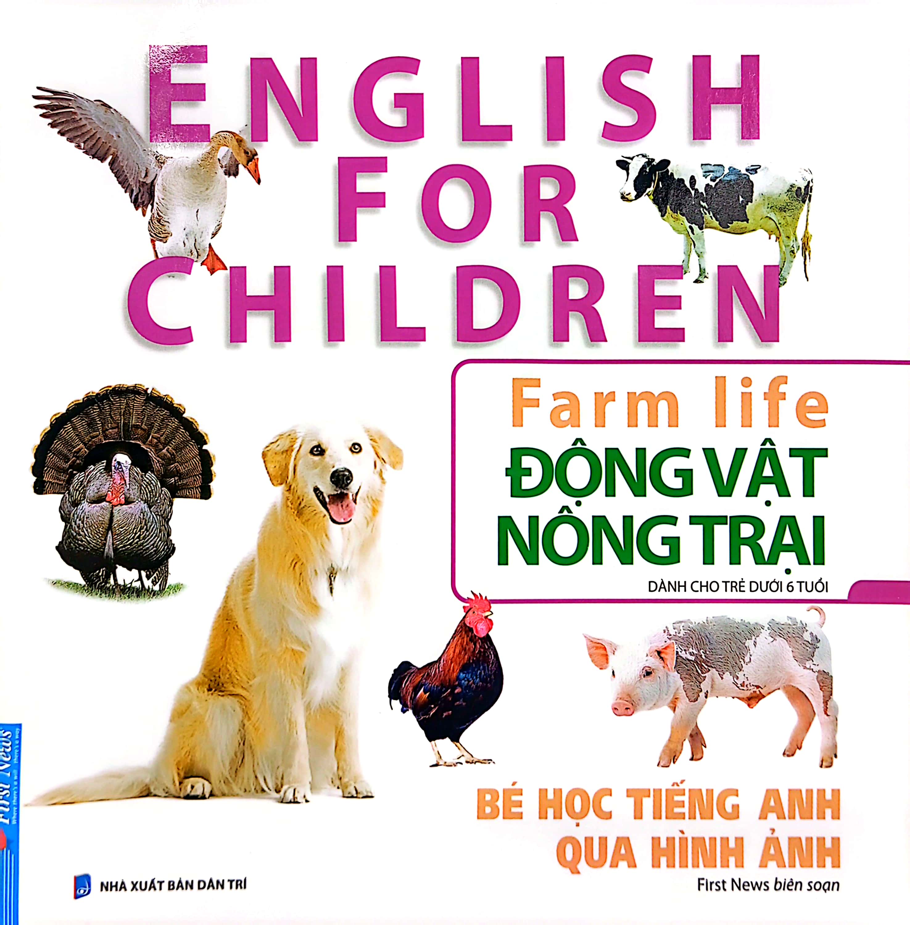 bé học tiếng anh qua hình ảnh - english for children - động vật nông trại - farm life