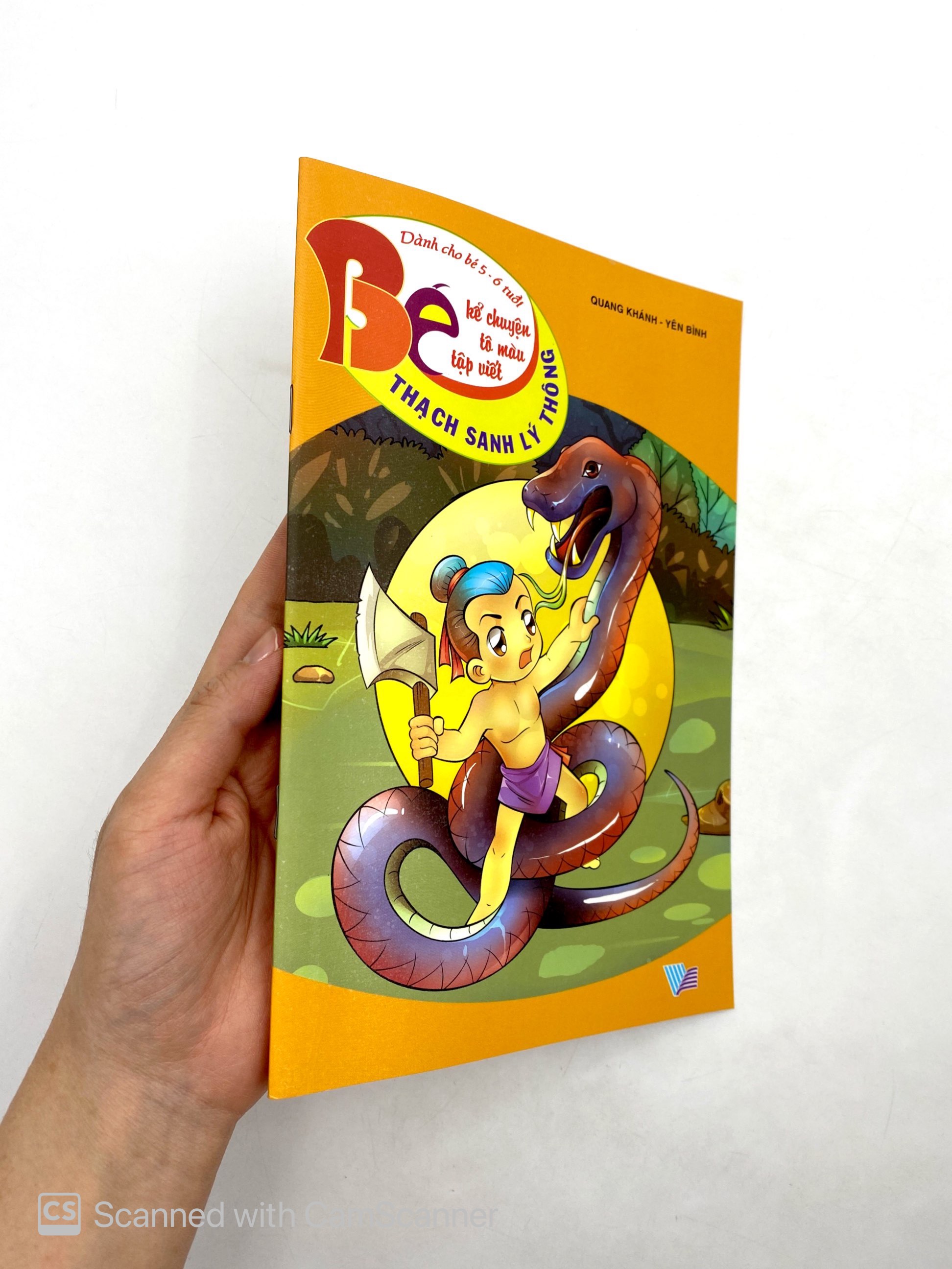 bé kể chuyện tô màu tập viết - thạch sanh lý thông