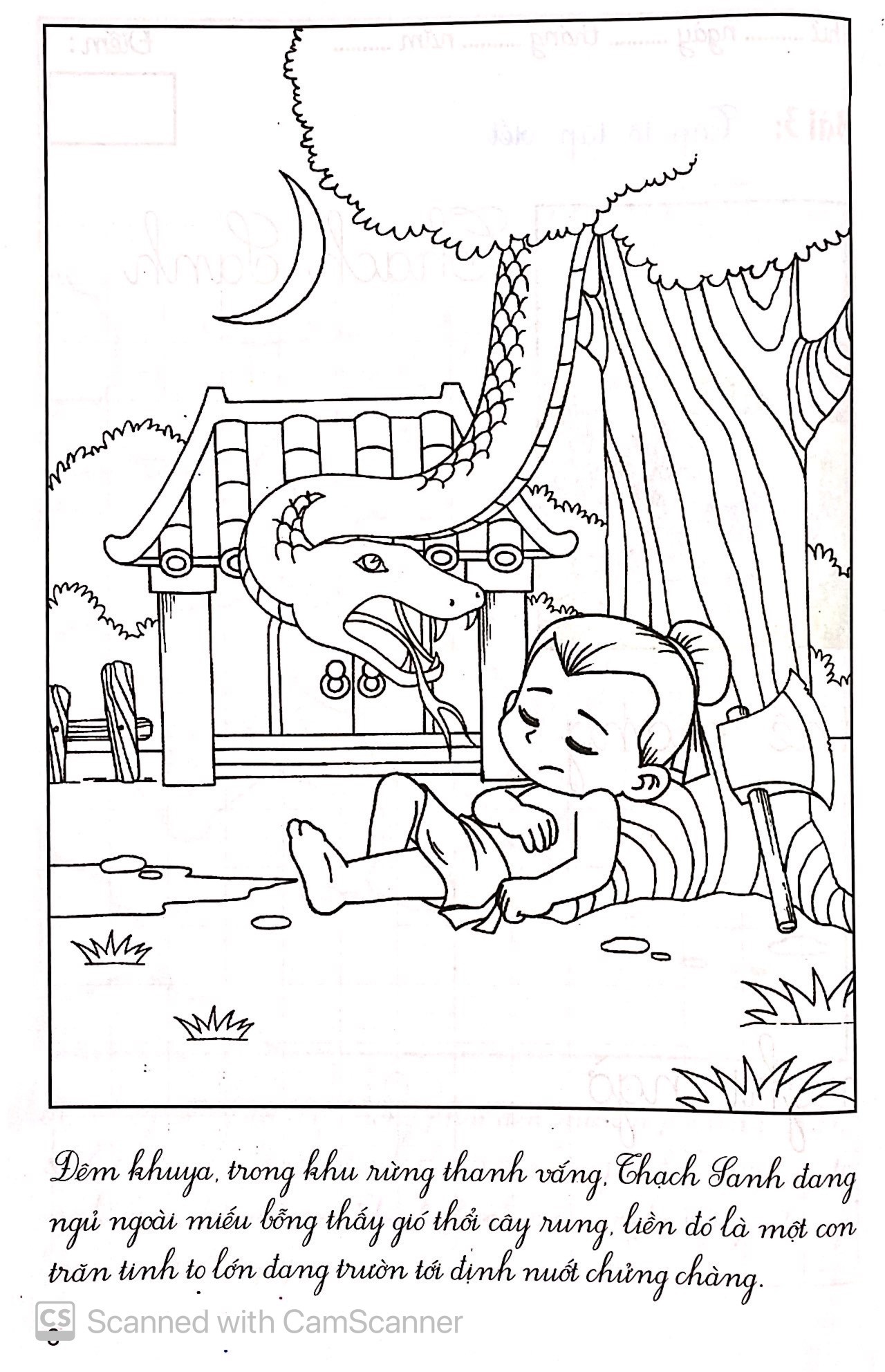 bé kể chuyện tô màu tập viết - thạch sanh lý thông