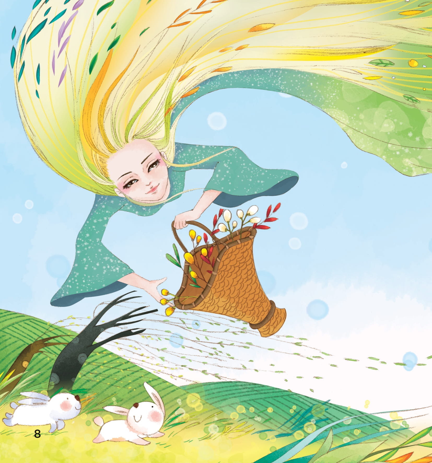 bé khám phá khoa học qua truyện đồng thoại, bốn mùa rực rỡ - mùa xuân rộn rã