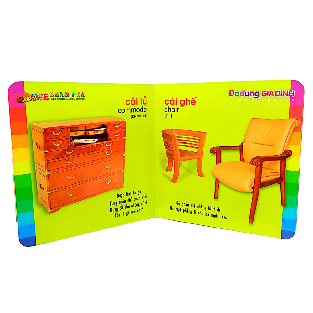 bé khám phá môi trường xung quanh - đồ dùng gia đình (tái bản)