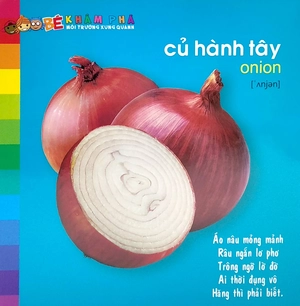 bé khám phá môi trường xung quanh: rau củ - vegetables (tái bản 2022)