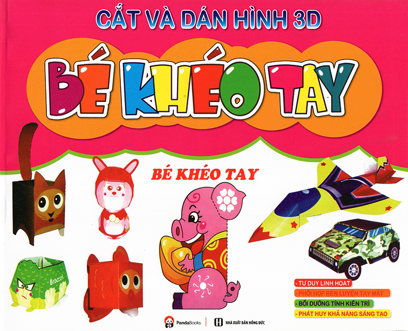 bé khéo tay - cắt và dán hình 3d - bé khéo tay