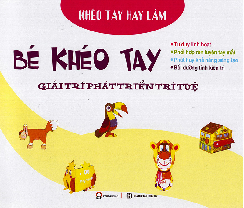 bé khéo tay - cắt và dán hình 3d - giải trí phát triển trí tuệ