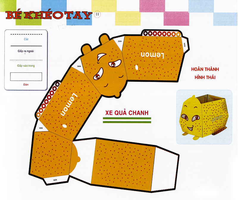 bé khéo tay - cắt và dán hình 3d - hoạt hình hấp dẫn
