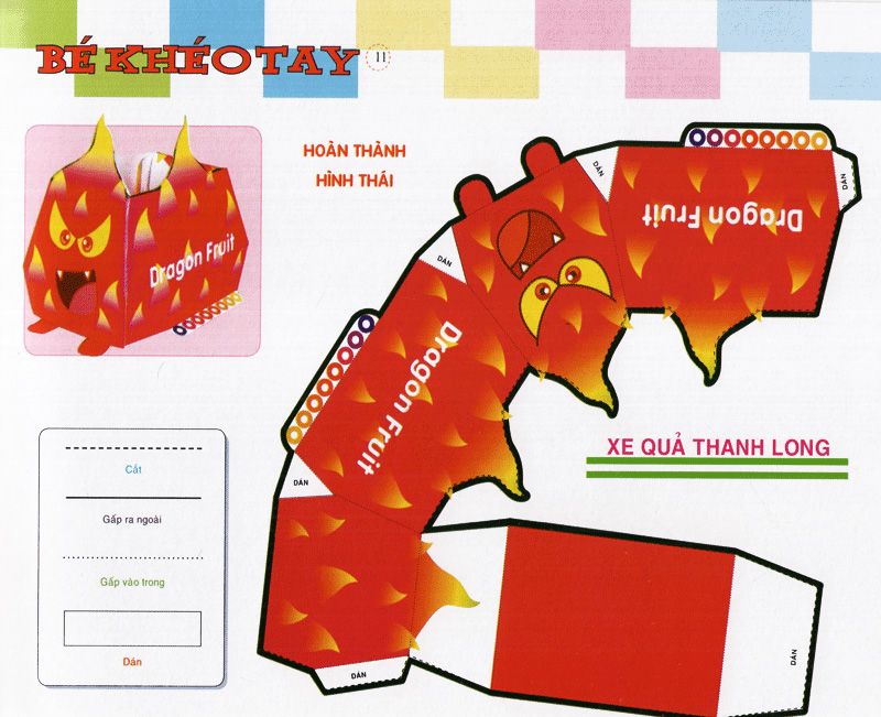 bé khéo tay - cắt và dán hình 3d - thế giới sáng tạo