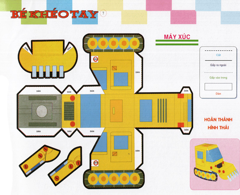 bé khéo tay - cắt và dán hình 3d - thế giới sáng tạo
