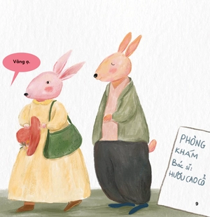 bé khỏe bé vui - không sợ bệnh viện - thỏ hồng viêm họng