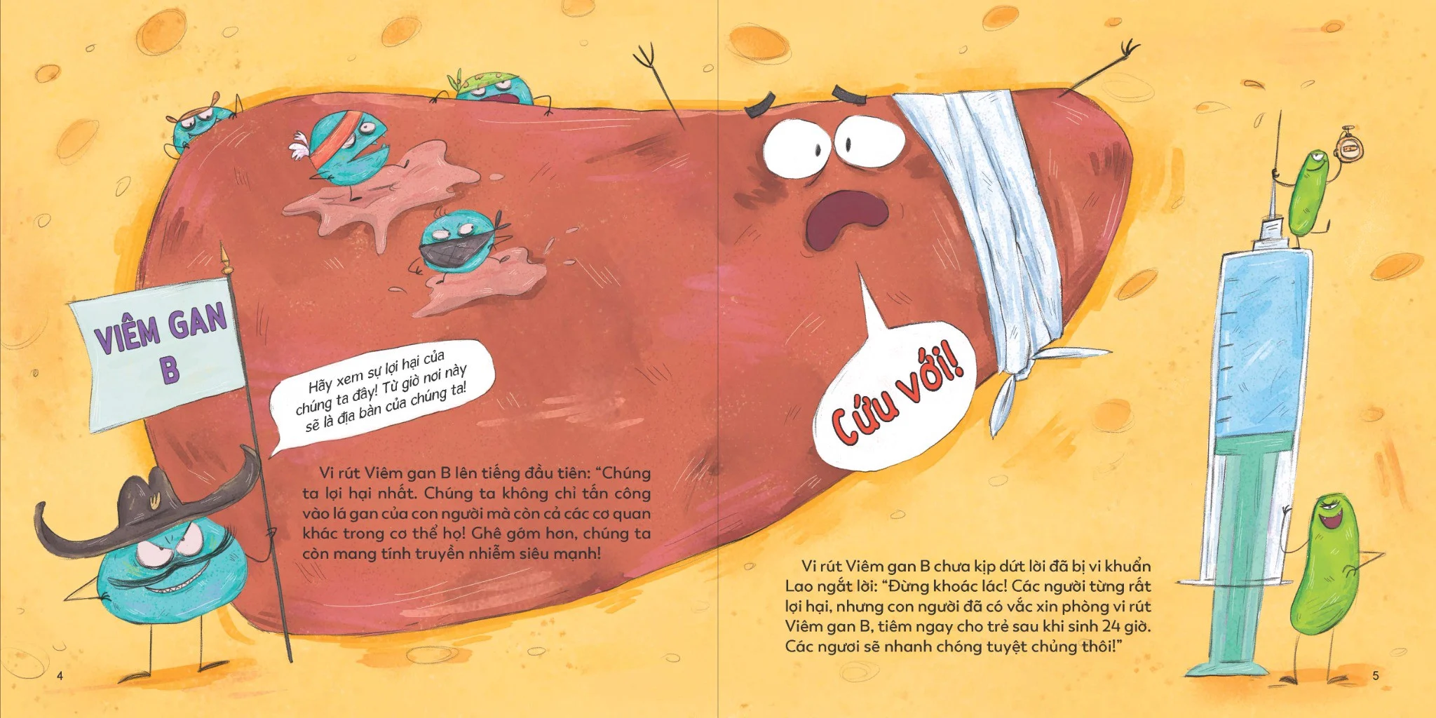 bé khỏe mạnh hơn! - không sợ tiêm đau