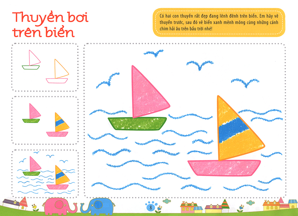 bé làm họa sĩ - những nét vẽ đầu tiên - 3~4 tuổi - tập a