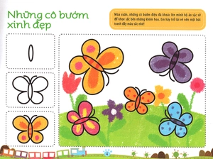 bé làm họa sĩ - những nét vẽ đầu tiên - 4~5 tuổi - tập a