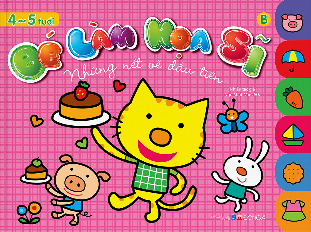 bé làm họa sĩ - những nét vẽ đầu tiên - 4~5 tuổi - tập b