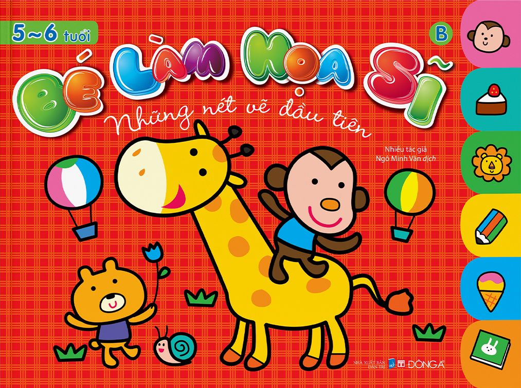 bé làm họa sĩ - những nét vẽ đầu tiên - 5~6 tuổi - tập b