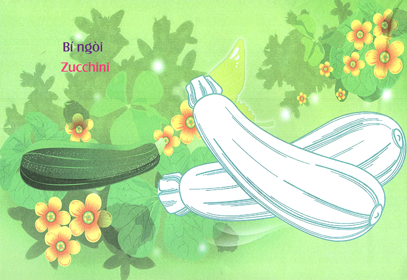 bé làm quen môi trường - rau củ