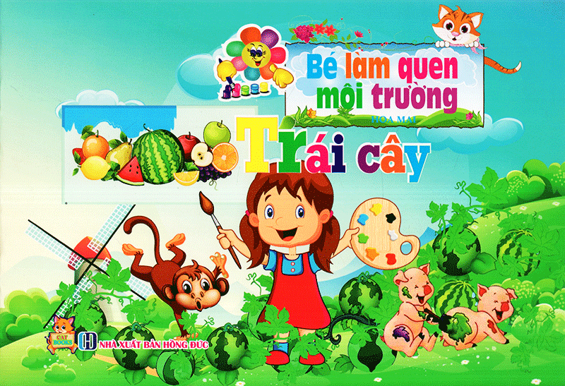 bé làm quen môi trường - trái cây