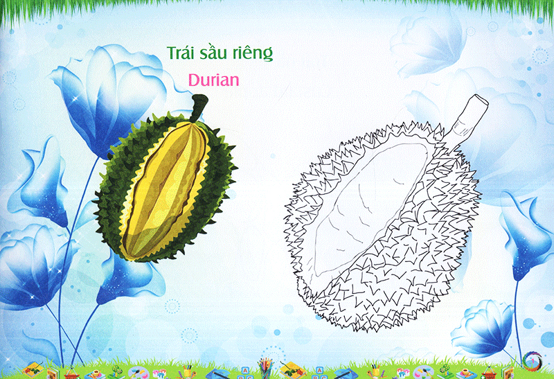 bé làm quen môi trường - trái cây