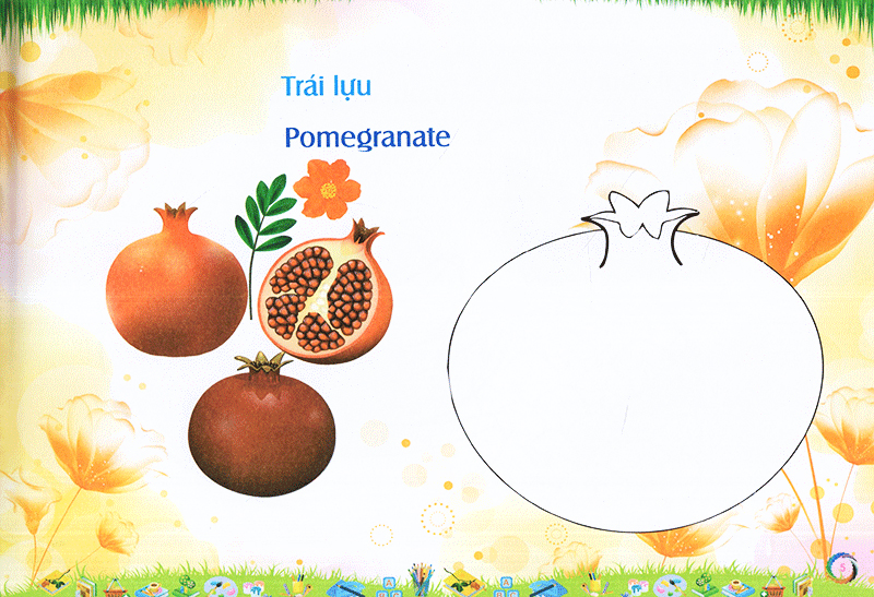 bé làm quen môi trường - trái cây