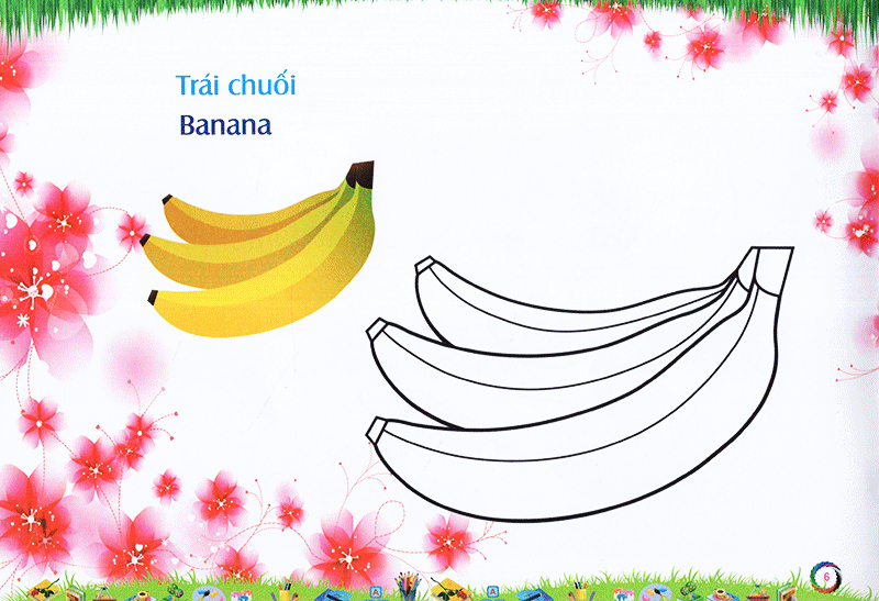 bé làm quen môi trường - trái cây