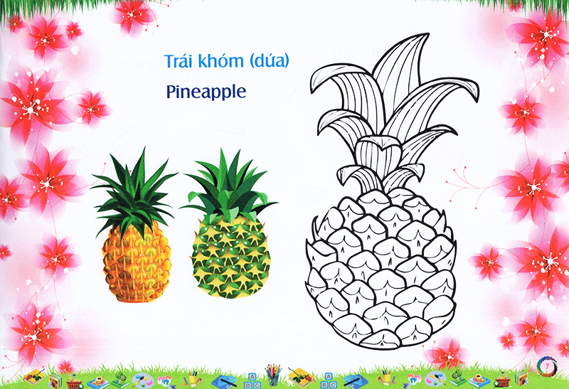 bé làm quen môi trường - trái cây