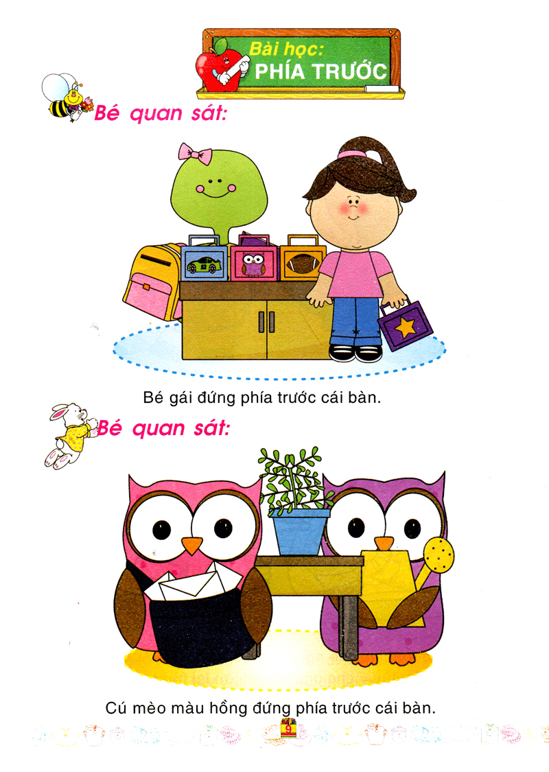 bé làm quen với môn toán - xác định vị trí