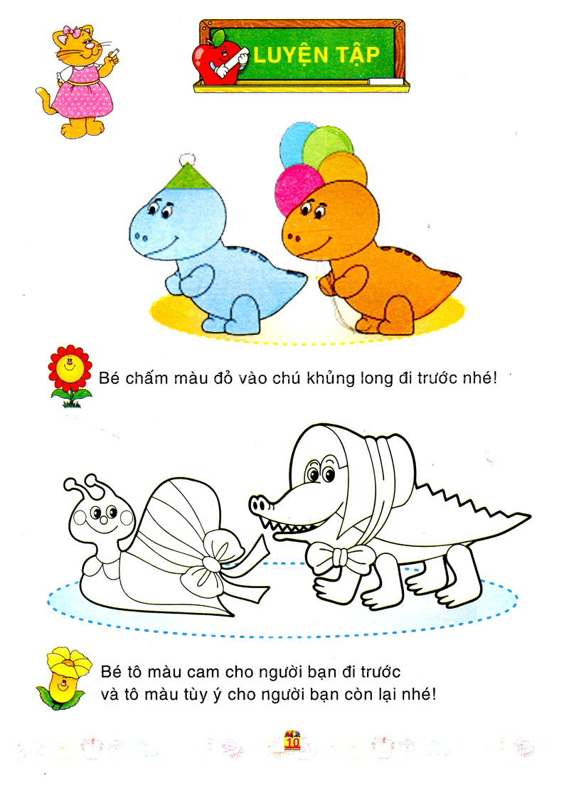 bé làm quen với môn toán - xác định vị trí