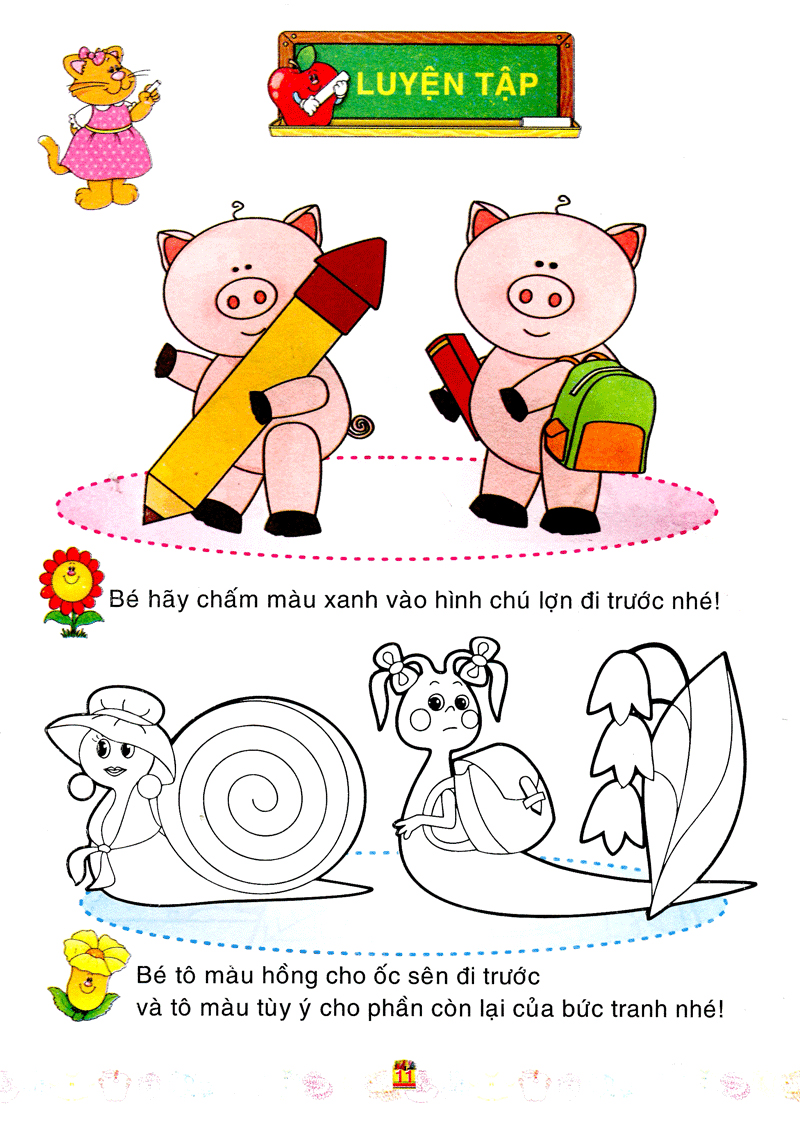 bé làm quen với môn toán - xác định vị trí