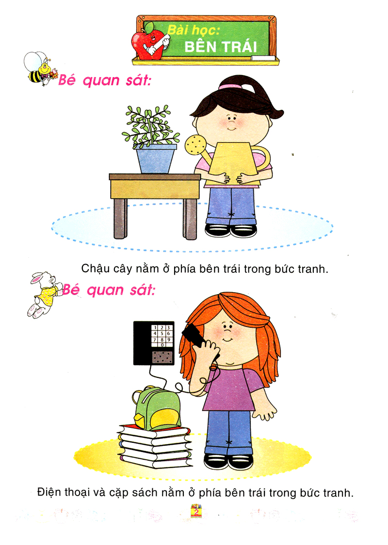 bé làm quen với môn toán - xác định vị trí