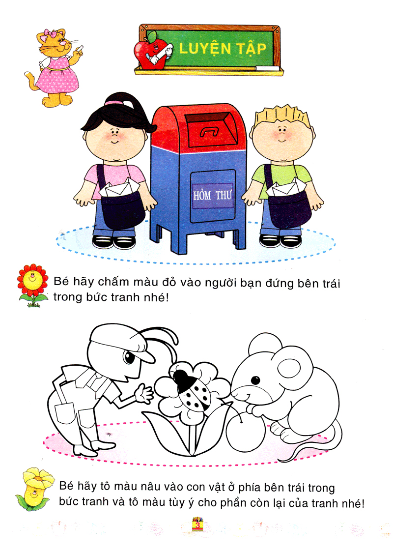 bé làm quen với môn toán - xác định vị trí