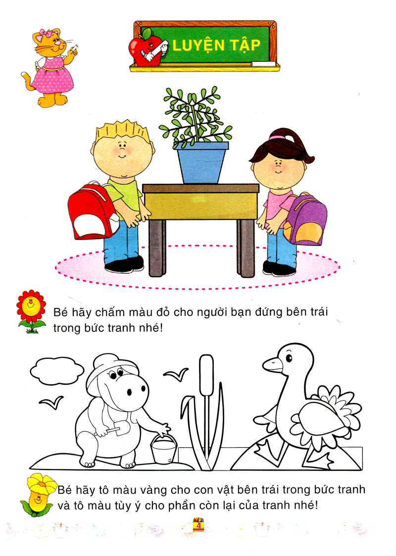 bé làm quen với môn toán - xác định vị trí