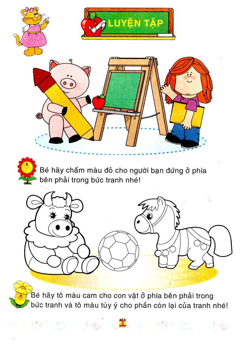 bé làm quen với môn toán - xác định vị trí