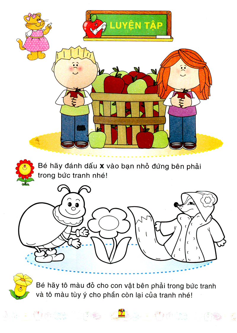 bé làm quen với môn toán - xác định vị trí