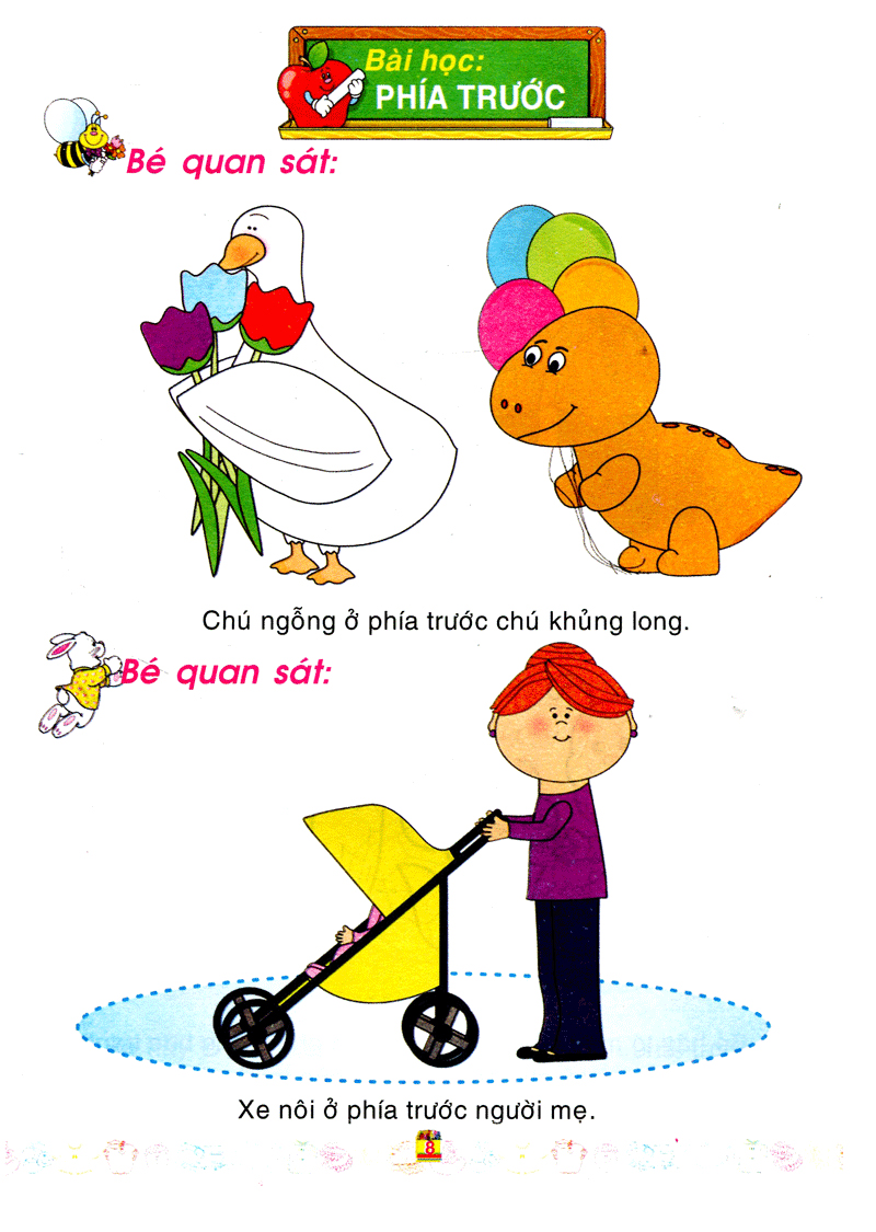 bé làm quen với môn toán - xác định vị trí