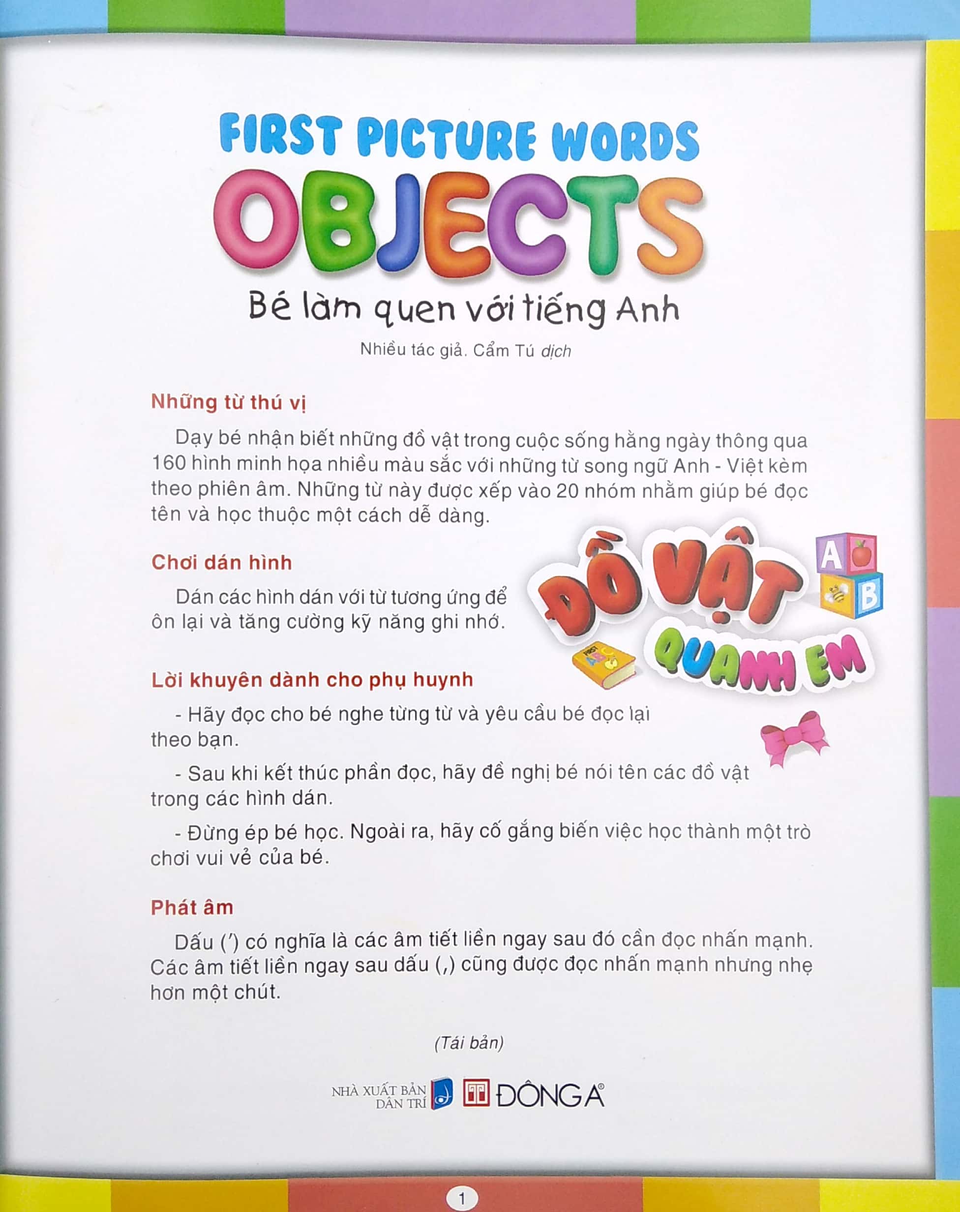 bé làm quen với tiếng anh - đồ vật quanh em