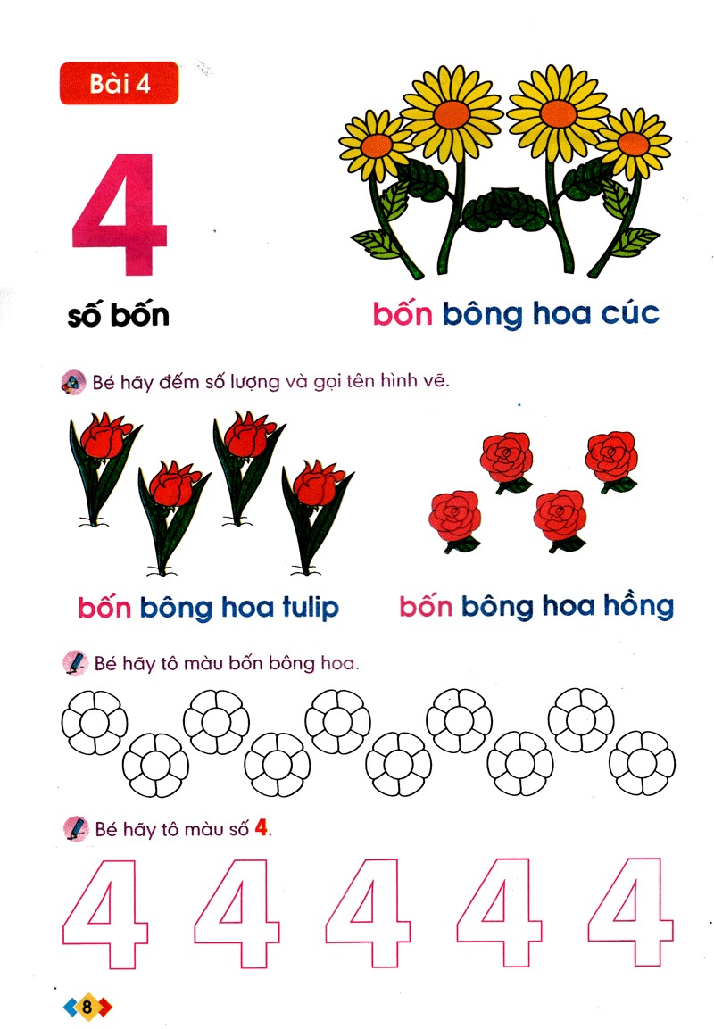 bé làm quen với toán - dành cho trẻ 4-5 tuổi (tái bản 2024)