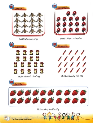 bé làm quen với toán - học đếm từ 1 đến 100 (tái bản 2019)