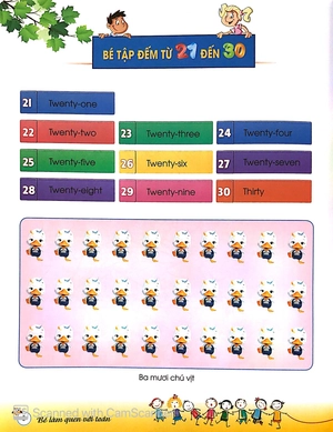 bé làm quen với toán - học đếm từ 1 đến 100 (tái bản 2019)