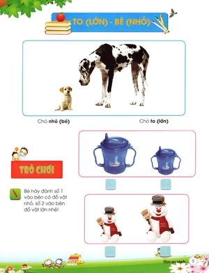 bé làm quen với toán - học so sánh (tái bản 2019)