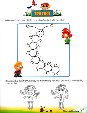 bé làm quen với toán - nhận biết hình dạng (tái bản 2019)