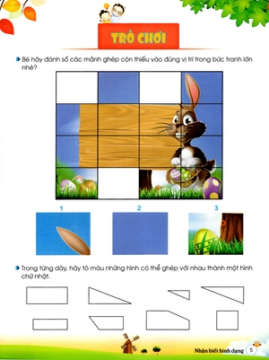 bé làm quen với toán - nhận biết hình dạng (tái bản 2019)