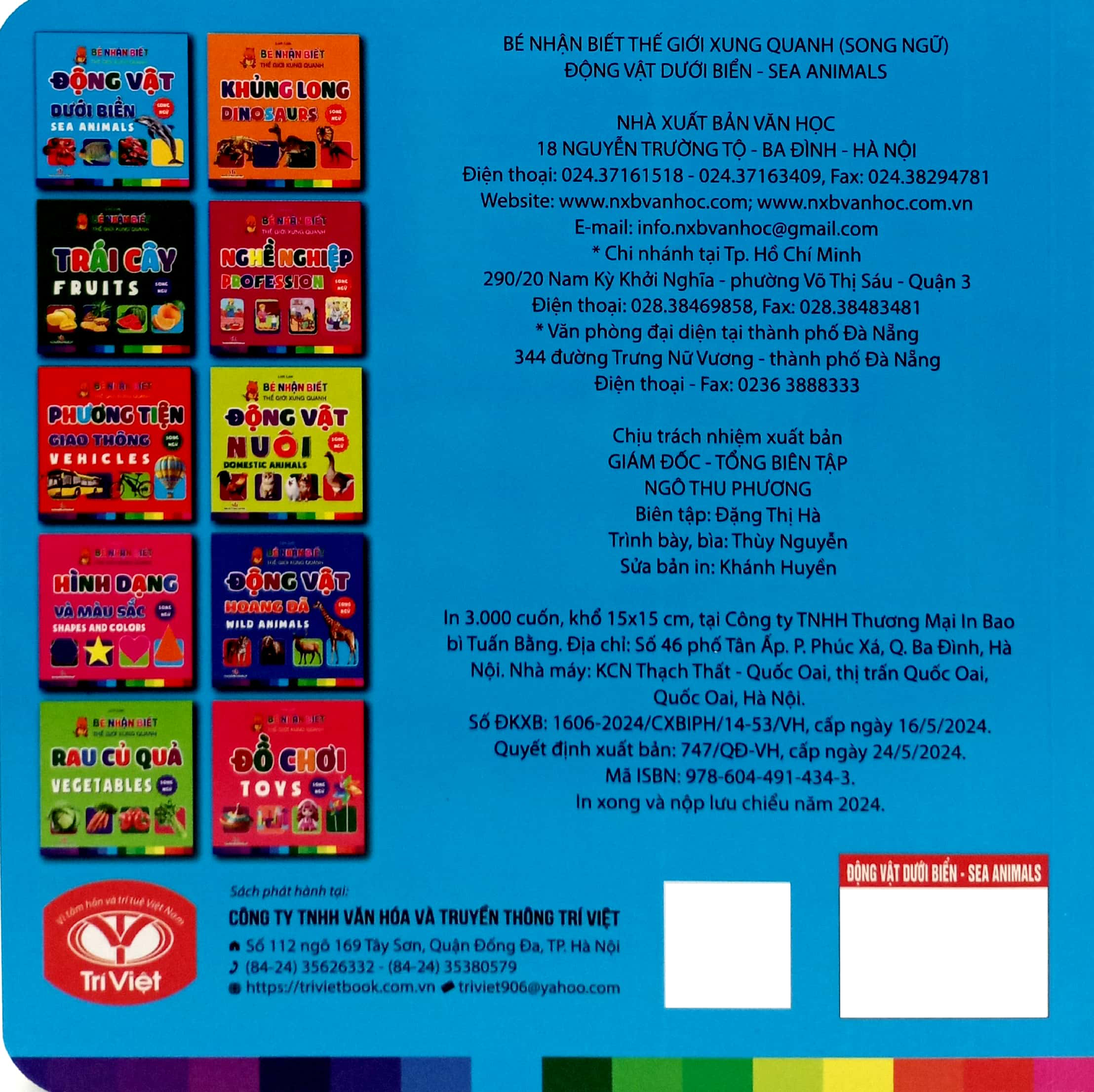 bé nhận biết thế giới xung quanh - động vật dưới biển - sea animals